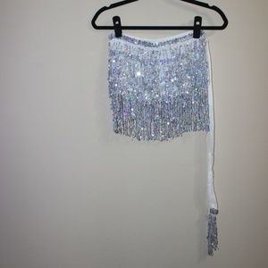 OS White & Silver Festival Skirt